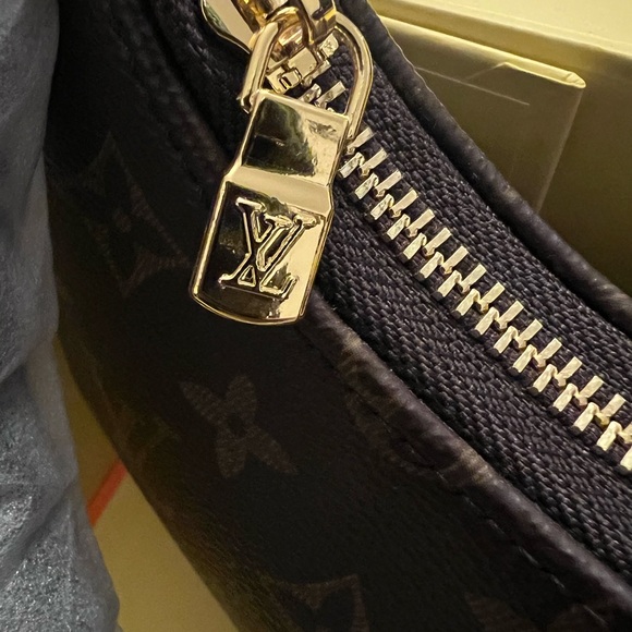 Louis Vuitton Dark Brown and Gold Shoulder Bag